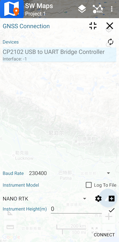 GNSS Receiver Settings